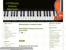 Tablet Screenshot of musicantoniomachado.es